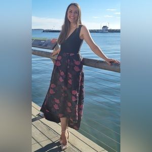 Hutch Anthropologie Lace Plunge Gown Size 6